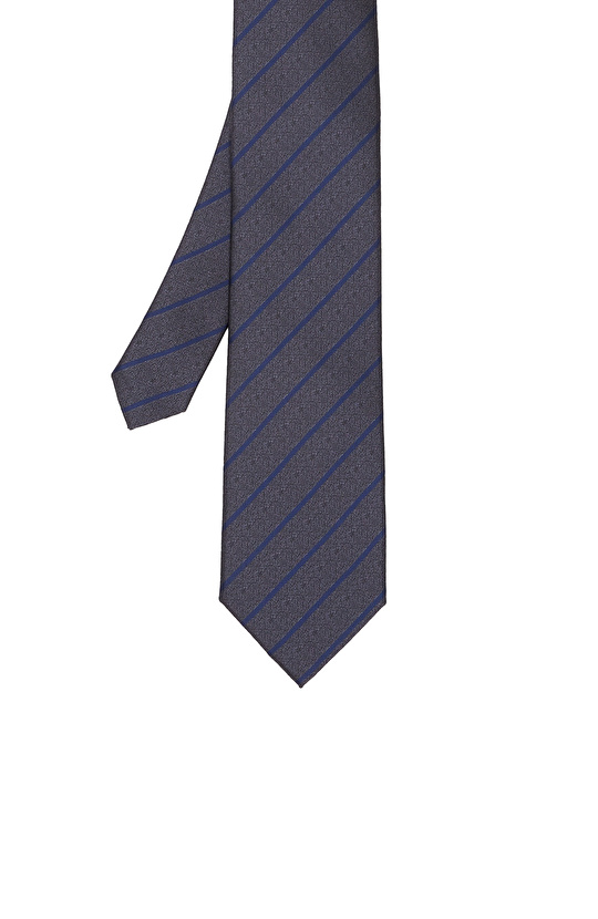 Gri Çizgili Kravat