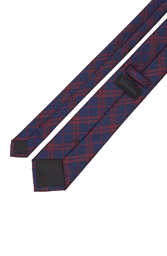 Lacivert Desenli Kravat