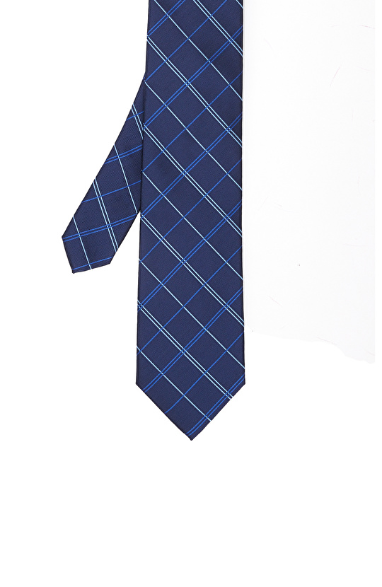 Lacivert Desenli Kravat