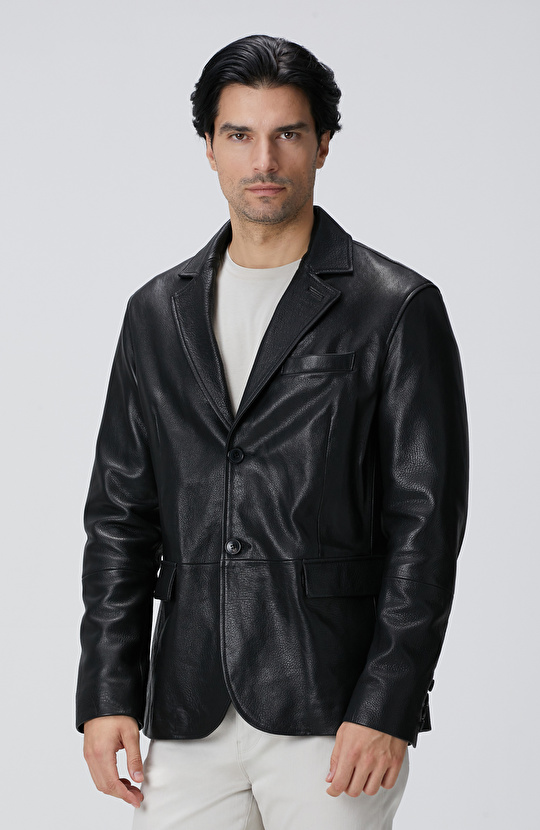 Siyah Deri Ceket
