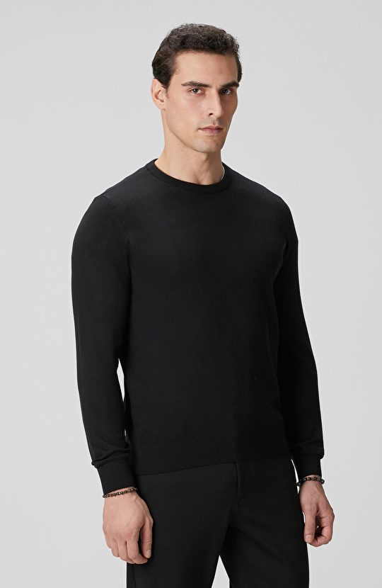 Siyah Basic Triko Kazak