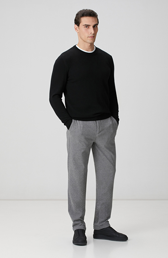 Limited Siyah Kaşmir Triko Kazak