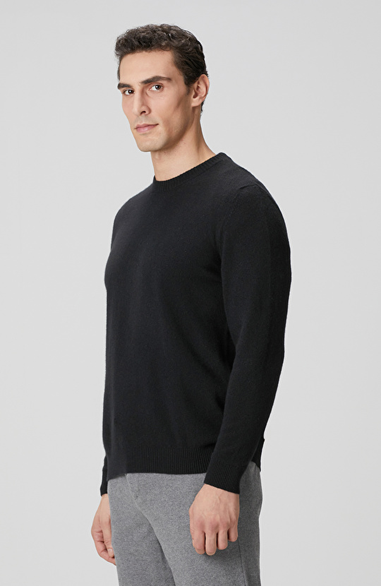 Limited Siyah Kaşmir Triko Kazak