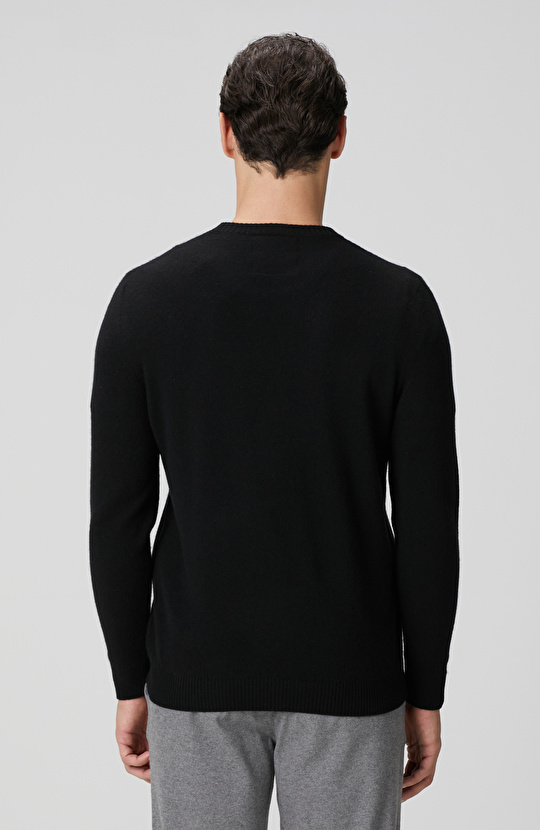 Limited Siyah Kaşmir Triko Kazak