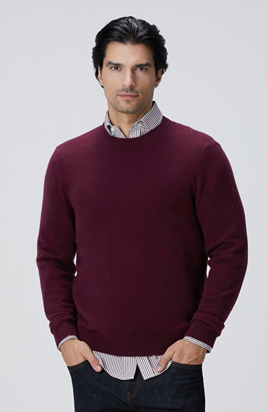 Limited Bordo Kaşmir Triko