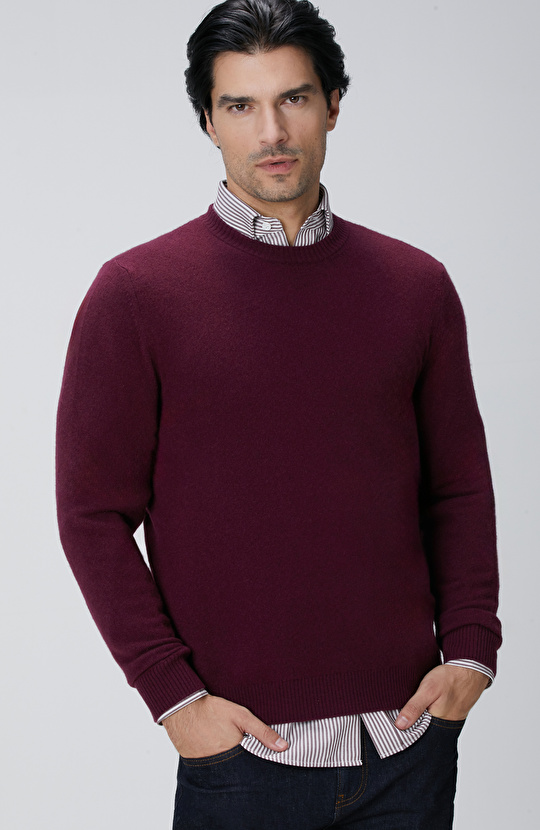 Limited Bordo Kaşmir Triko