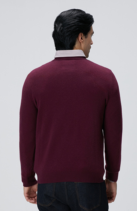 Limited Bordo Kaşmir Triko