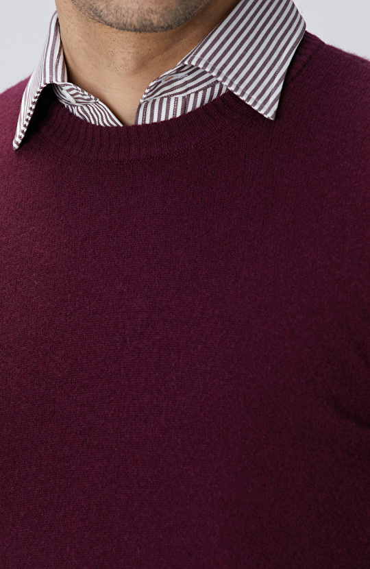 Limited Bordo Kaşmir Triko