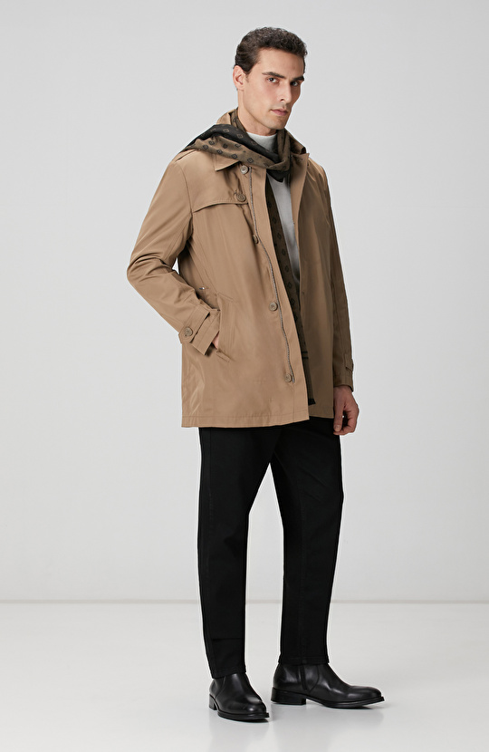 Vizon Fermuarlı Trençkot