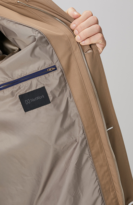 Vizon Fermuarlı Trençkot