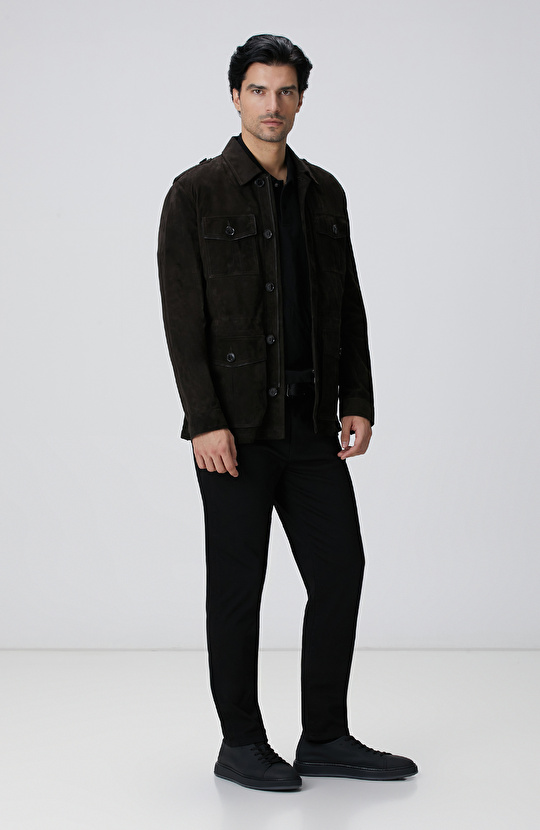 Acı Kahve Süet Deri Ceket