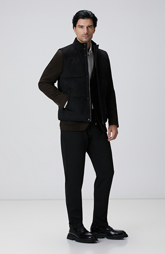 Kahverengi Yün Karışımlı Ceket