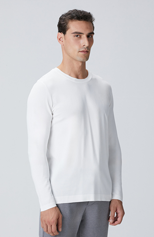 N-Tech Kırık Beyaz Basic Triko Kazak