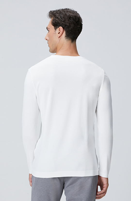 N-Tech Kırık Beyaz Basic Triko Kazak