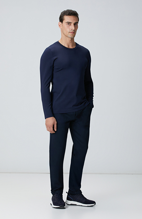 N-Tech Lacivert Basic Triko Kazak