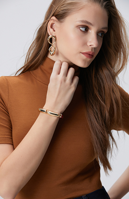 Gold Altın Rengi Kadın Bileklik