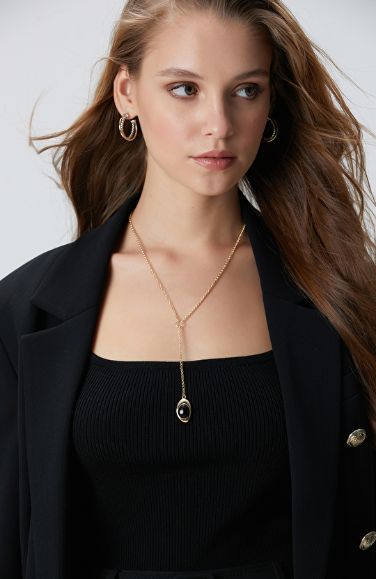 Gold Altın Rengi Kolye