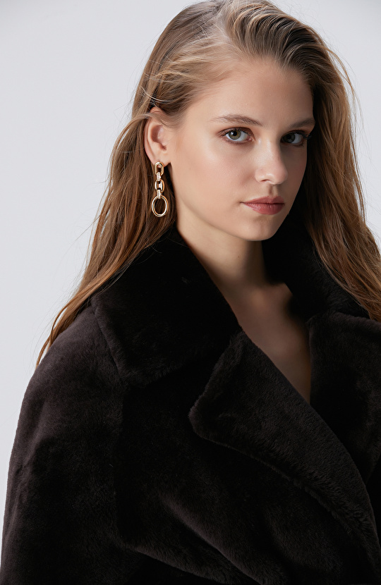 Gold Altın Rengi Kadın Küpe