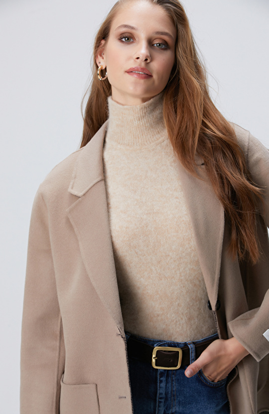 Limited Vizon Yün Karışımlı Çift Taraflı Ceket