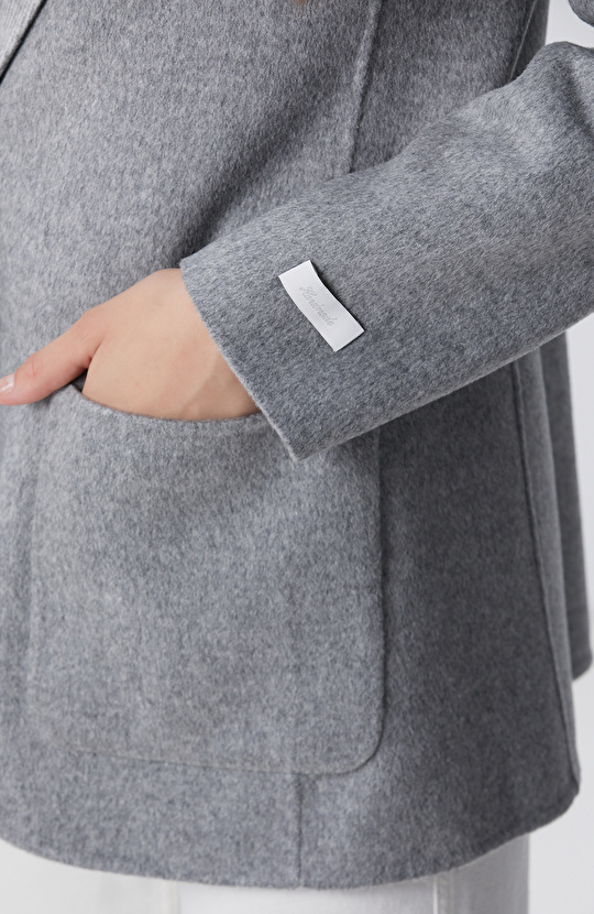 Limited Açık Gri Yün Karışımlı Çift Taraflı Ceket