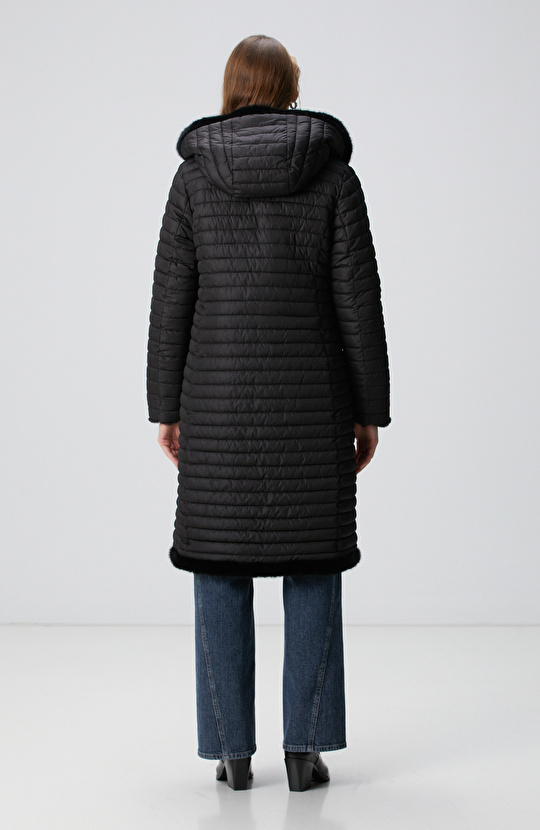 Siyah Çift Taraflı Kaban