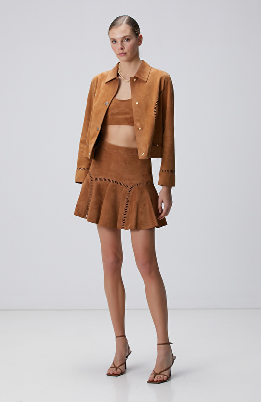 Camel Deri Büstiyer