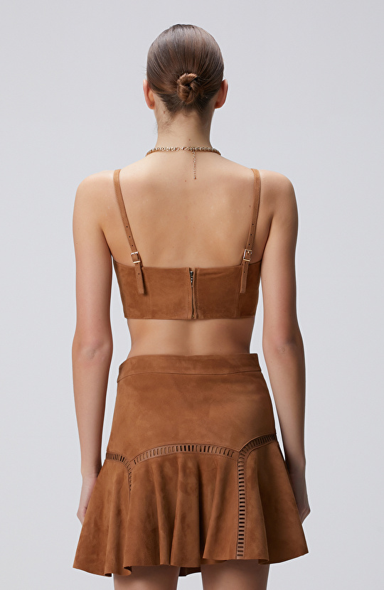 Camel Deri Büstiyer