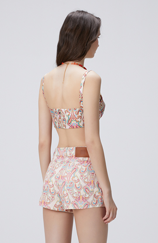 Renkli Desenli Büstiyer