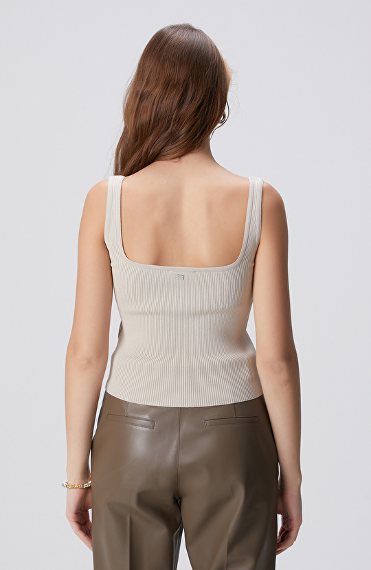 Taş Askılı Triko Atlet