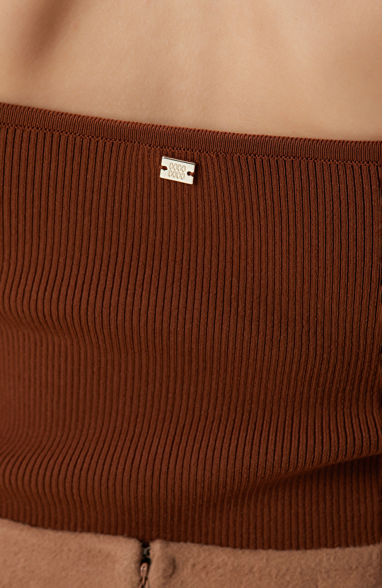 Tarçın Askılı Kare Yaka Triko Atlet