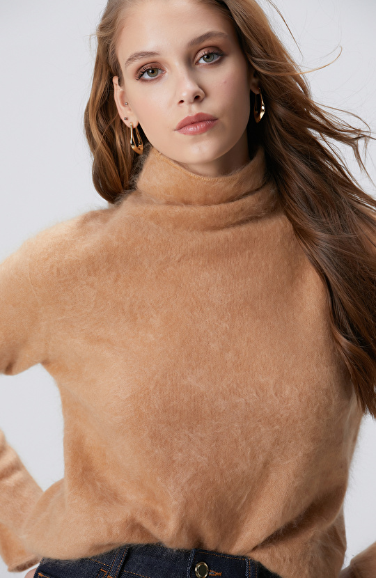 Limited Kahverengi Kaşmir Kazak