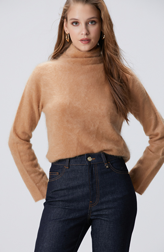 Limited Kahverengi Kaşmir Kazak