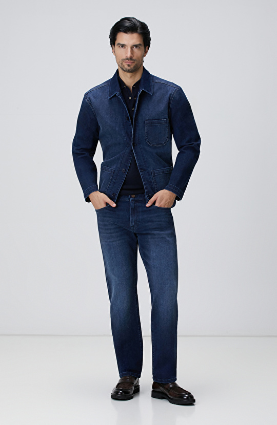 Lacivert Basic Triko Kazak