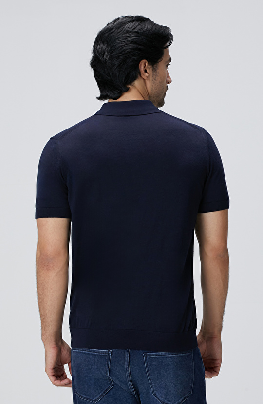 Lacivert Basic Triko Kazak