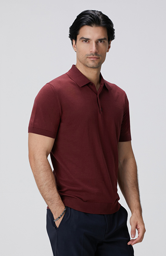 Bordo Basic Triko Kazak