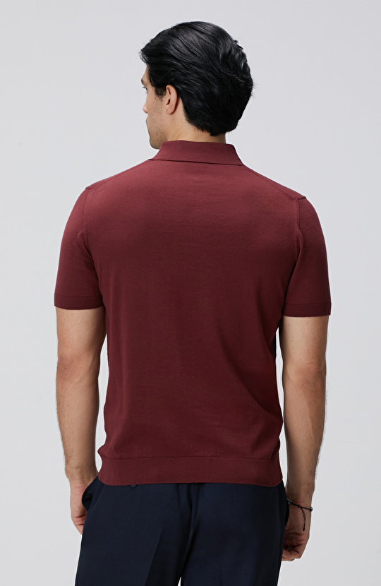 Bordo Basic Triko Kazak