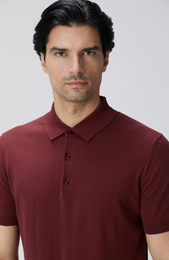 Bordo Basic Triko Kazak