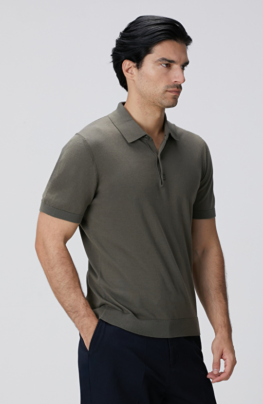 Haki Basic Triko Kazak