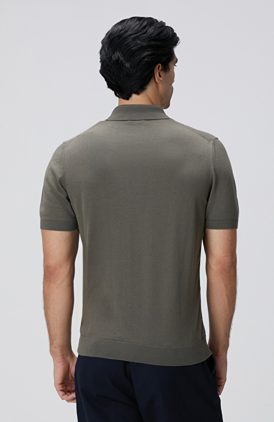 Haki Basic Triko Kazak