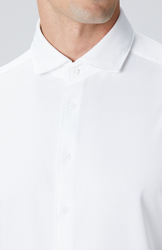 N-Tech Beyaz Örme Gömlek