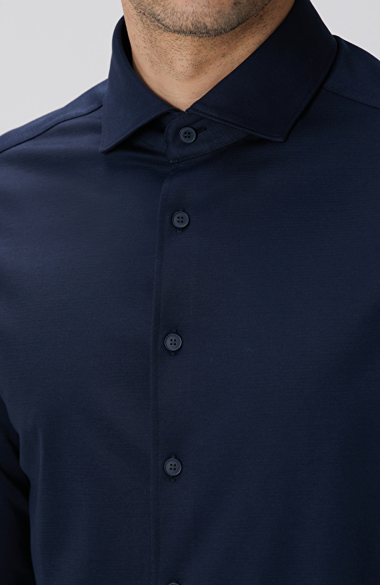 N-Tech Lacivert Örme Gömlek