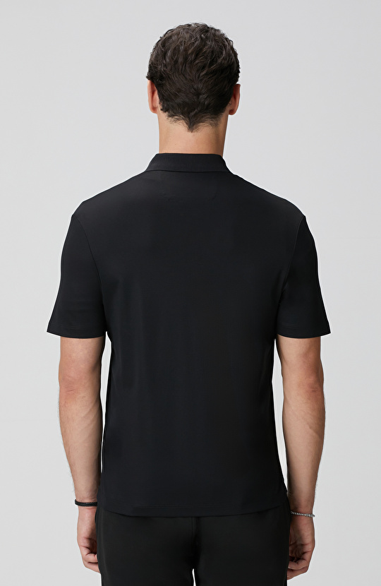 N-Tech Siyah Fermuarlı Örme Gömlek