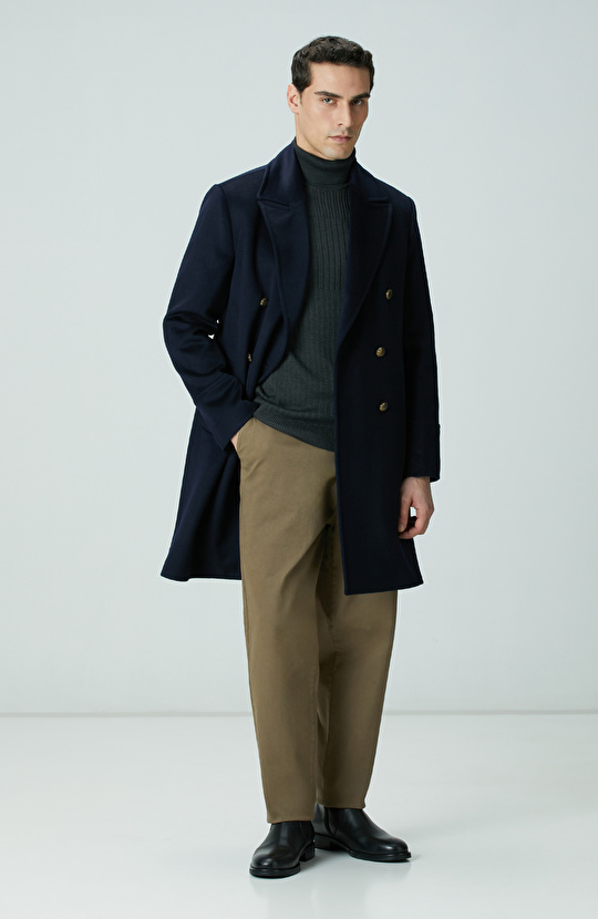 Antrasit Balıkçı Yaka Triko Kazak