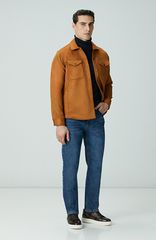 Lacivert Balıkçı Yaka Triko Kazak