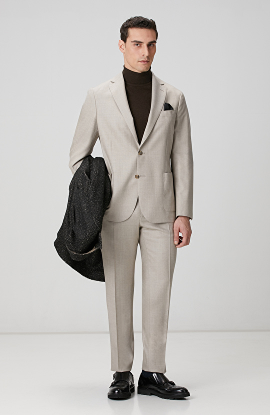 Kahverengi Balıkçı Yaka Triko Kazak