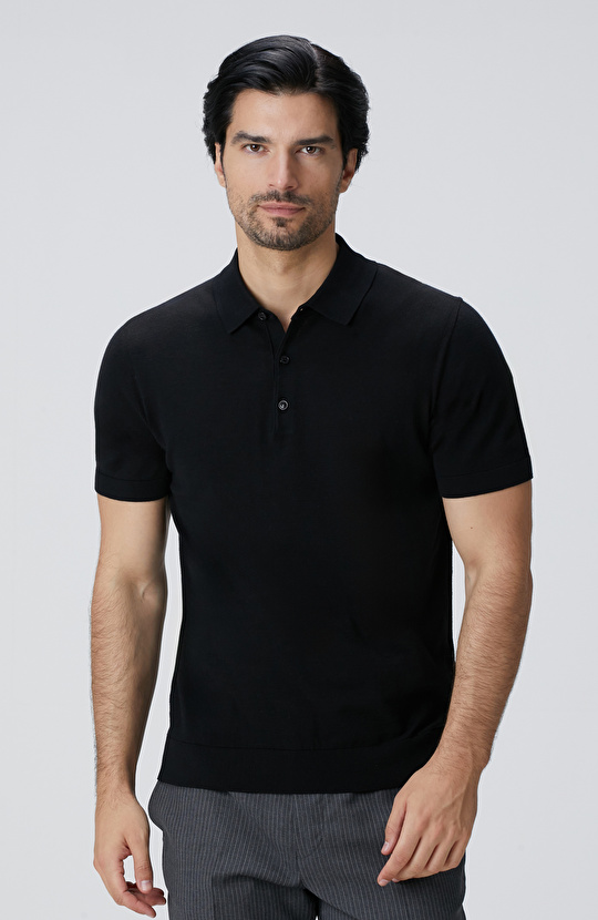 Siyah Basic Triko Kazak