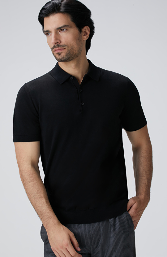 Siyah Basic Triko Kazak