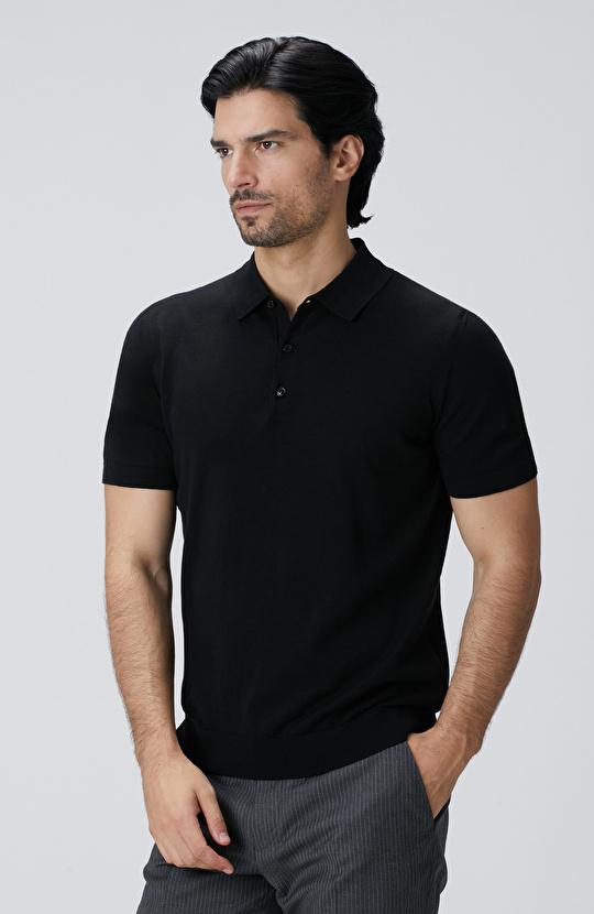 Siyah Basic Triko Kazak