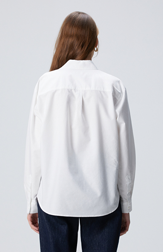 Beyaz Oxford Gömlek