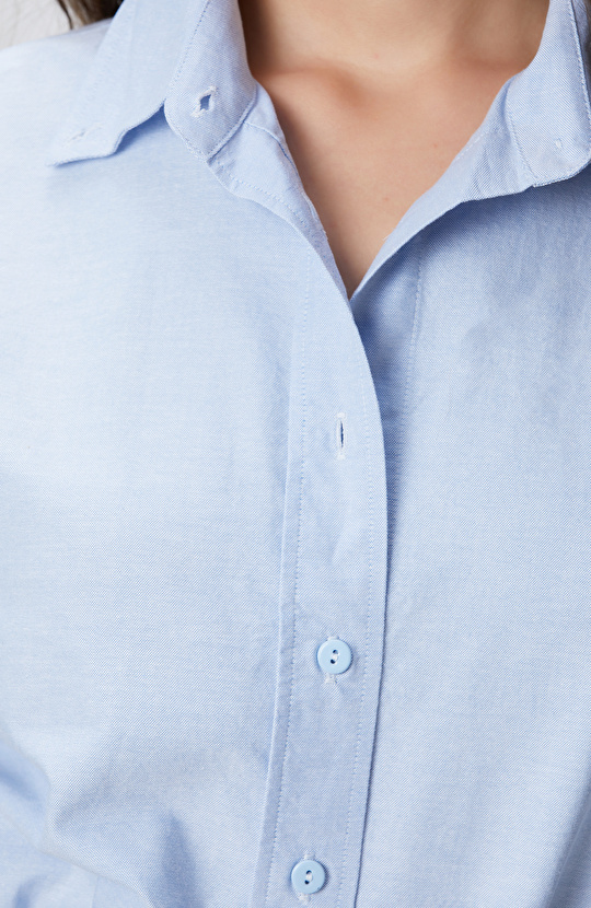 Açık Mavi Oxford Gömlek